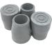 Gray Walker/Commode Tips Set of 4 - 1 Inch Diameter Replacement Tips - Buy Online on GoSupps.com
