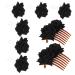 ifundom 1 Set Rose Hair Clip Hair Clip Wedding Hair Accessories Hair Accessories for Women Wedding Black Rose Bridal Hair Comb Hair Side Combs Girl Abs Red Rose Bride