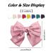 Cinaci 8 Pack Large Oversized Silk Ribbon Bow French Barrettes Hair Clips - Women's/Girls' Accessories - Buy Online on GoSupps.com
