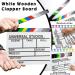 MCPINKY White Wooden Clapper Board - Rainbow Film Slate for Director Props - Buy Online on GoSupps.com