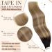 Buy Hetto Real Hair Tape-In Extensions - Balayage Brown & Caramel Blonde #1b/6/27 - Silky Remy Hair 40cm 50g - Buy Online on GoSupps.com