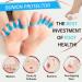 8-Piece Toe Separator Silicone | Pain Relief for Toe Misalignment & Overlapping Toes | Correct Valgus & Foot Orientation for Men & Women - Buy Online on GoSupps.com