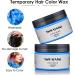 Hair Colour Wax 120g Temporary Coloured Hair Paint Wax Easy Washable Colour Change Hair Dye for Kids Women Men(Blue) - Buy Online on GoSupps.com