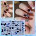 Shop Mixed Style Fashion 3D Nail Art Charms Kit - Resin Camellia Rose Butterfly Bow Moon Heart Bear Snake Hollow Pearl & Rhinestones - Buy Online on GoSupps.com