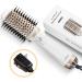 Plavogue One-Step Hair Dryer Brush,Styler Volumizer Professional Blow Dryer Brush,Hot Air Brush Round Brush for Women,Negative Ion Anti-Frizz Blowout Brush for Straightening,Curling,Salon(120V) White Gold