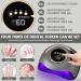 Moyksrr 180W UV Nail Lamp - Professional Nail Dryer with Infrared Sensor 4 Timers & Removable Floor Slab - Perfect for All Gel & Nail Polishes - Buy Online on GoSupps.com