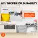VGO 5 Pairs Reusable Long Arm Kitchen Gloves - Multifunctional Household Cleaning & Dishwashing - HH4601 L Yellow - Buy Online on GoSupps.com