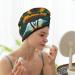 National Parks Sunshine Trees Coral Velvet Dry Hair Cap - Ideal for Travel Pool Parties Beaches & Bathing - Buy Online on GoSupps.com