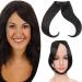 Side Clip In On Bangs Fringe Hair Extension One Piece Synthetic Slanted Fringe Hairpiece Hair Accessories For Womens Dark Black Dark Black Slanted Bangs