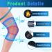 Rechargeable Knee Massager with Heat & Vibration - Arthritis Pain Relief Wrap with 3 Modes, 2 Heating Levels - Leg Massager with Heating Pad (Pair) - Buy Online on GoSupps.com