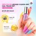 Saviland 20 Colour Neon Nail Polish Set Quick Dry & Long Lasting Summer Nail Polish Super Shine Rainbow Nail Varnish with Base Gloss Top Polish Coat Regular Glitter Nail Polish Kit for Women Gift Set - Buy Online on GoSupps.com