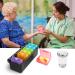 ZHIYUANFANG Weekly Pill Organizer - Large 7 Day Pill Box for Vitamins/Medication - Portable & BPA Free (Black) - Buy Online on GoSupps.com