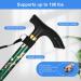 Supregear Folding Walking Stick- Adjustable Lightweight Portable Green Floral Walking Aid for Elderly Men Women - Buy Online on GoSupps.com
