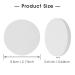 Molain 12-Piece White Round Sponge Puff Set 2.2 Inch - Facial Powder Blender Puffs for Liquid Foundation Makeup - Foam Applicator for Cosmetic Cleanser - Buy Online on GoSupps.com