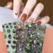 Nail Decoration 3D Adhesive Decals Amber Green Nail Sticker Aurora Ice Cube Glitter(02) Style02 - Buy Online on GoSupps.com