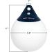 Extreme Max BoatTector A Series Buoy - 7.5 x 11 White/Blue - Premium Quality - Buy Online on GoSupps.com