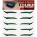 Glitter Eyeliner Stickers for Eyes | 5 Pairs Instant -Adhesive Eyeliner Stencil Glitter Sticker Eyeliner Tool Makeup Eyeliner Stickers Winged Eyeliner Stencil for Eye Makeup Tool Dyeulget Green (Five Pairs) - Buy Online on GoSupps.com