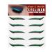 Stick On Glitter Eyeliner - 5 Pairs Instant -Adhesive Eyeliner Stencil Glitter - Easy to Apply Eyeliner Tool Sticker Eyeliner Winged Eyeliner Stencil for Eye Makeup Tool Pochy Green (Five Pairs)