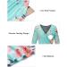 OUGES Womens V-Neck Maternity Nursing Dress with Pockets - Long Sleeve Floral D - Buy Online on GoSupps.com