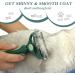 MEREN Professional 2-Sided Pet Grooming Brush | Undercoat Rake for Cats and Dogs | Safe Dematting Comb for Mats and Tangles | Short and Long Hair Breeds | Large Green - Buy Online on GoSupps.com