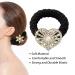 Elastic Hair Ties - Crystal Rhinestone Ponytail Holders - Black Diamond Hair Bands for Women/Girls - 12pcs - Buy Online on GoSupps.com