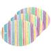 3-Pack Cleaning Kitchen Sponges Oval Rainbow Stripes Kitchen Cellulose Dishwashing Wood Pulp Cotton