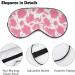 Pastel Pink Cow Tie Dye Sleep Mask for Women | Adjustable Eye Shades with Elastic Strap - Perfect for Restful Sleep - Buy Online on GoSupps.com