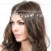 Runmi Boho Headchains Sequins Tassels Headpiece Bridal Hair Piece Wedding Hair Accessories for Women and Girls silver
