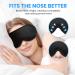 Cozslep 3D Sleep Mask for Men & Women - 100% Light-Blocking Memory Foam Eye Mask with Earphones | Perfect for Side Sleepers & Travel - Black 1 Pack - Buy Online on GoSupps.com