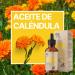 QKnatur - 100% Pure Organic Vegan Calendula Oil - 100 ml - glass bottle - for sensitive dry and cracked skin. Soothing and healing. Acne irritations insect bites - Buy Online on GoSupps.com