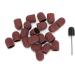 Nail Sanding Drill Bit 0.5 X 0.7in Easy To Store High Strength Nail Polishing Sanding Head Fine Sandpaper with Shaft for Grinding(Brown) - Buy Online on GoSupps.com