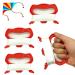 4 pieces dragon cord coil kit durable dragon leash leash kite roller straight line of line twisted cord line red color for family and group activities outdoors and DIY dragon accessories 1#