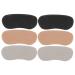 FRCOLOR 6pcs Anti-Drop Half Size Mat Heel Cushions Womans Boots Shoe Filler Heel Insert Pads Heel Pads High Heel Inserts Heel Protectors Cushions Too Big Non Insole Soft Polyurethane Foam Assorted Color 10.5x4.3x0.2cm