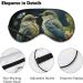 Soft & Comfortable Sleep Mask with Adjustable Strap - Green Leaves & Birdseye Eye Cover for Men & Women | Perfect for Travel & Work - Buy Online on GoSupps.com
