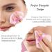 2 Pcs Triangle Velvet Makeup Powder Puffs Set - Pink & Black | Soft Velour Beauty Triangle Face Puffs for Setting Loose Powder, Under Eye Makeup Applicator - Buy Online on GoSupps.com