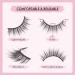 Glowingwin Short Wispy False Eyelashes - 5 Pairs | Natural Look, Reusable Mink Lashes - 3D Faux Mink | Fluffy Strip, Fake Lashes - S024 - Buy Online on GoSupps.com