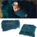 Spokki 4 Pcs Newborn Photography Props - Baby Dark Green Ripple Wrap, Swaddle Blankets, Headbands for Infant Boys and Girls (0-12 Months) - Buy Online on GoSupps.com