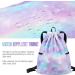 Ryushoyo Rainbow Galaxy Drawstring Backpack - Lightweight Gym Sackpack for Women and Girls | Blue Purple Galaxy Design | Ideal for Sports, Yoga, and Shopping - Buy Online on GoSupps.com