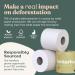 Betterway Bamboo Toilet Paper 3 PLY - Eco-Friendly & Sustainable Tissue | 12 Double Rolls, 360 Sheets Per Roll | Septic Safe, Organic, Plastic-Free | FSC Certified - 12 Count Pack - Buy Online on GoSupps.com