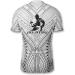 PRIMESTY Custom BJJ Jiu Jitsu Rash Guard | Short Sleeve Compression Shirt | No-Gi & MMA | White Tribal Grunge | Sizes XS-3XL - Buy Online on GoSupps.com