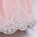 FYMNSI Baby Girl Baptism Christening Dress | Lace Floral Embroidery | Formal Party Birthday Pageant Wedding Outfit with Headband | 6-9 Months, Baby Pink - Buy Online on GoSupps.com