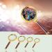 Portable Handheld Magnifier 5pcs 10X Imitation Wooden Handle Reading Aid Mirror for The Elderly 60/70/80/90/100mm Full of Stars - Buy Online on GoSupps.com