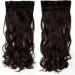 29"/73cm One Piece Clip In Hair Extensions Curly 130g Hairpieces Wavy 5 Clips Women Beauty - Medium Brown - Buy Online on GoSupps.com