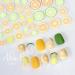 Fruit Nail Art Stickers - 3D Self-Adhesive Decals for Manicure - Summer Lemon Cherry Orange Grapefruit - Nail Decoration for Women and Girls - 3 Sheets - Buy Online on GoSupps.com