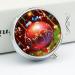 Round Pill Box Xmas Ball Print - 3 Compartment Decorative Metal Pill Organizer | Portable Pocket Pill Case Style-42 - Buy Online on GoSupps.com