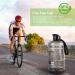 RICWINANN 2.2L Large Sport Water Jug - Leakproof BPA-Free Bottle for Camping, Fitness, and Outdoor Activities (Black) - Buy Online on GoSupps.com