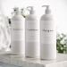 MOIIKKO 32oz Refillable Shampoo and Conditioner Bottles - Pack of 3, White Dispensers with Waterproof Labels - Modern Bathroom Accessories - Buy Online on GoSupps.com