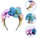 minkissy Wedding Flower Headband Lily Flower Hairband Flower Crown Headband Wedding Hair Accessory for Women Girls As Shown1 - Buy Online on GoSupps.com