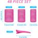KEYRI 48PCS Self Grip Hair Rollers Set (Pink) - No Heat Jumbo Curlers for Long, Medium, Short Hair - Heatless Styling Rollers with Clips - Hair Salon Quality - Buy Online on GoSupps.com