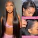 MeCouleur 13x6 Lace Front Human Hair Wig - 20 inch Natural Color | 180% Density HD Lace Frontal | Glueless & Pre Plucked for Women - Buy Online on GoSupps.com